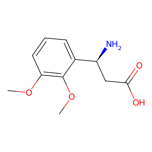 (S)-3-Amino-3-(2,3-dimethoxyphenyl)propanoic acid structure