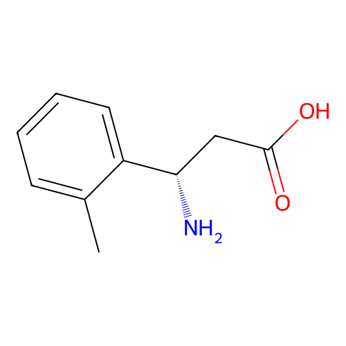 (3S)-3-Amino-3-(2-methylphenyl)propanoic acid structure