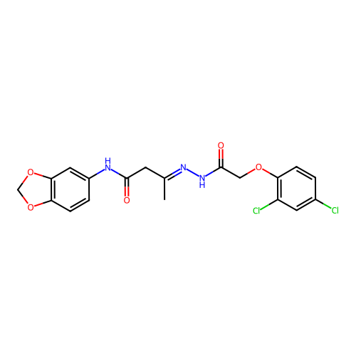 C19H17Cl2N3O5 structure