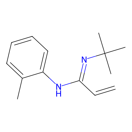 N'-tert-butyl-N-(2-methylphenyl)prop-2-enimidamide structure