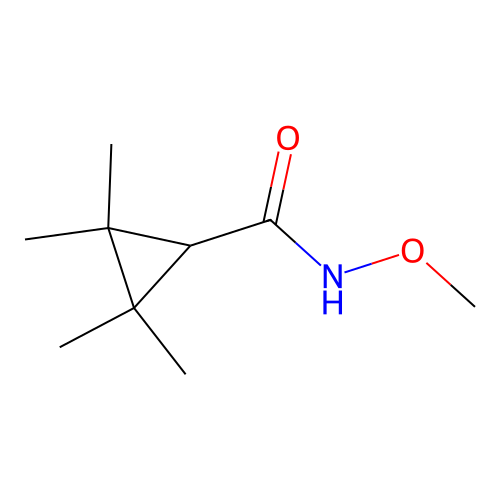 n-Methoxy-2,2,3,3-tetramethylcyclopropanecarboxamide structure