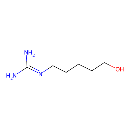 N-(5-Hydroxypentyl)guanidine structure