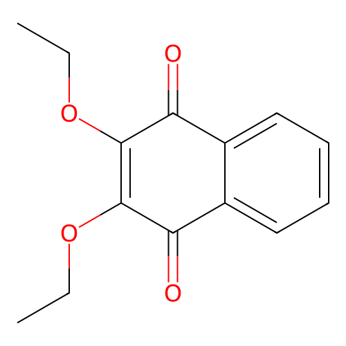 2,3-Diethoxy-1,4-naphthoquinone structure