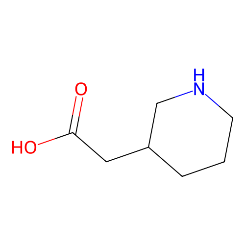 3-Piperidineacetic acid structure