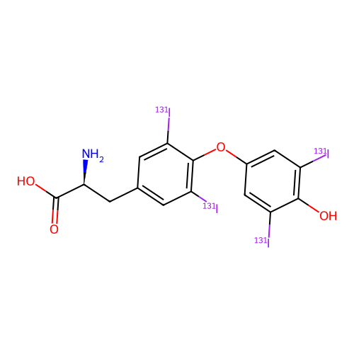 Thyroxine I 131 structure