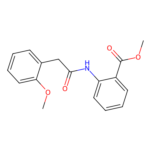 Methyl 2-{[(2-methoxyphenyl)acetyl]amino}benzoate structure