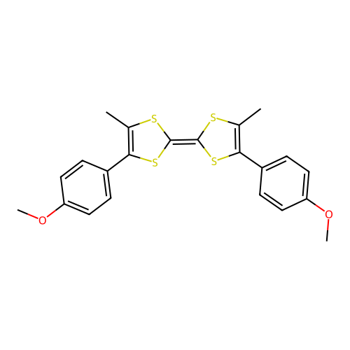 4,4'-BIS(4-METHOXYPHENYL)-5,5'-DIMETHYLTETRATHIAFULVALENE structure
