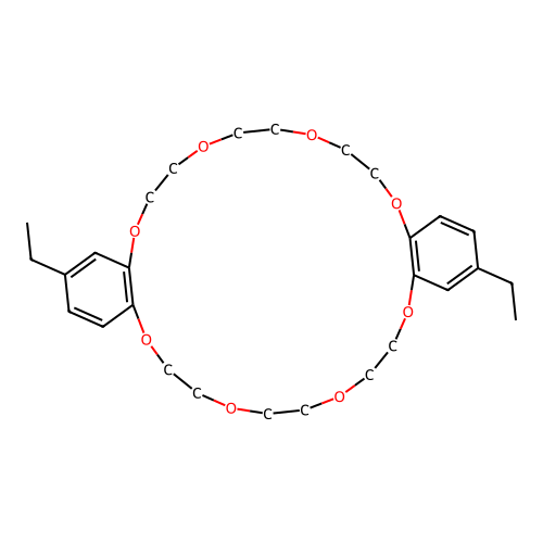 2,16-diethyl-5,6,7,8,9,10,11,12,13,14,19,20,21,22,23,24,25,26,27,28-icosahydro dibenzo[a,m][24]annulene structure