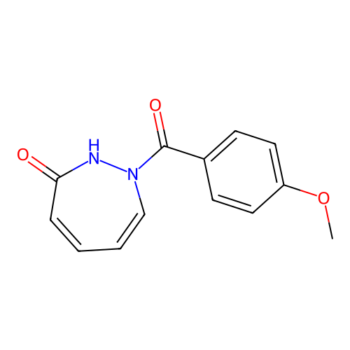 2-(4-methoxybenzoyl)-1H-diazepin-7-one structure