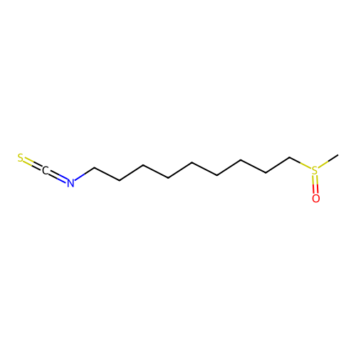 1-Isothiocyanato-9-(methylsulfinyl)nonane structure