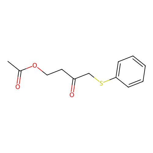1-Phenylthio-4-acetoxy-2-butanone structure