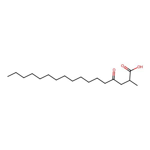 2-Methyl-4-oxo-heptadecanoic acid structure