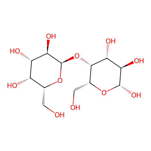 alpha-D-Galp-(1->4)-beta-D-Galp structure