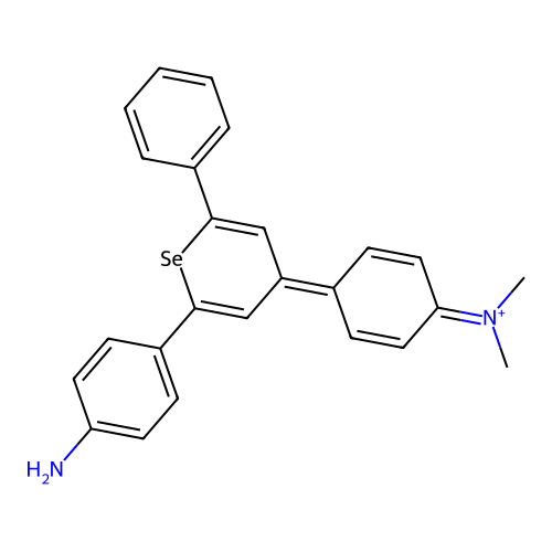 Seleninium, 2-(4-aminophenyl)-4-[4-(dimethylamino)phenyl]-6-phenyl- structure