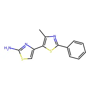 4'-Methyl-2'-phenyl-[4,5']bithiazolyl-2-ylamine structure