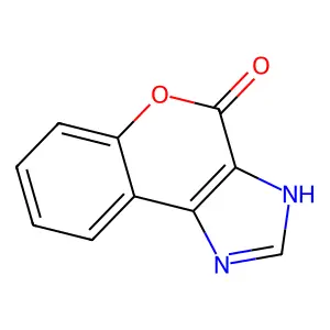 (1)Benzopyrano(3,4-d)imidazol-4(1H)-one structure