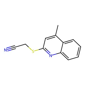 2-(4-Methylquinolin-2-yl)sulfanylacetonitrile structure