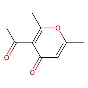 4H-Pyran-4-one, 3-acetyl-2,6-dimethyl- structure
