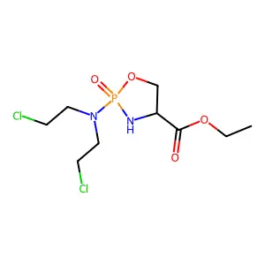 ethyl 2-[bis(2-chloroethyl)amino]-2-oxo-1,3,2 structure