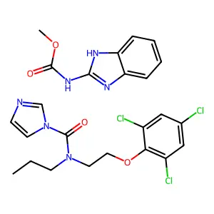 Carbendazim AND prochloraz structure