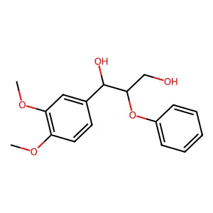 2-Phenoxy-1-(3,4-dimethoxyphenyl)propan-1,3-diol structure
