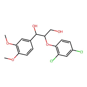 2-(2,4-Dichlorophenoxy)-1-(3,4-dimethoxyphenyl)propane-1,3-diol structure