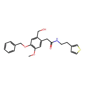2-[2-(hydroxymethyl)-5-methoxy-4-phenylmethoxyphenyl]-N-(2-t structure