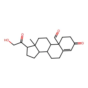 21-Hydroxy-3,20-dioxopregn-4-en-19-al structure