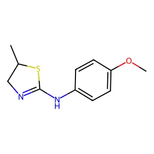 4,5-Dihydro-N-(4-methoxyphenyl)-5-methyl-2-thiazolamine structure