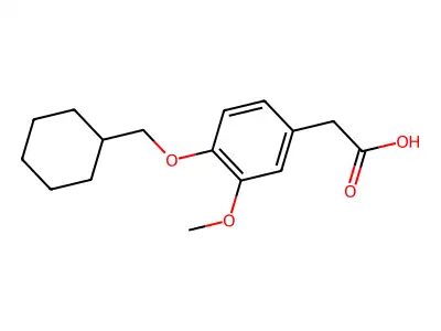 [4-(Cyclohexylmethoxy)-3-methoxyphenyl]acetic acid structure