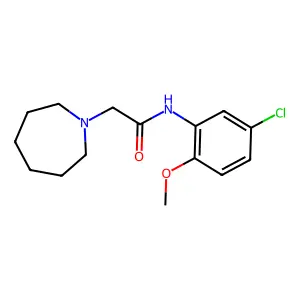 2-(azepan-1-yl)-N-(5-chloro-2-methoxyphenyl)acetamide structure