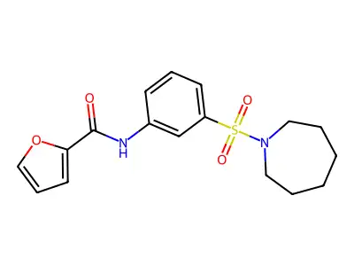 N-[3-(azepane-1-sulfonyl)phenyl]furan-2-carboxamide structure