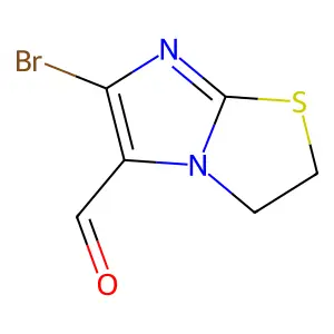 6-Bromo-2,3-dihydroimidazo[2,1-b][1,3]thiazole-5-carbaldehyde structure
