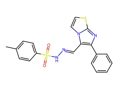 4-methyl-N-[(E)-(6-phenylimidazo[2,1-b][1,3]thiazol-5-yl)met structure
