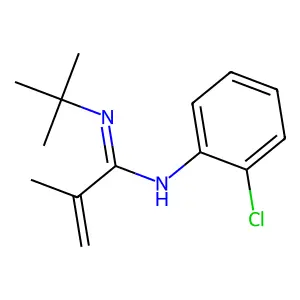 N'-tert-butyl-N-(2-chlorophenyl)-2-methylprop-2-enimidamide structure