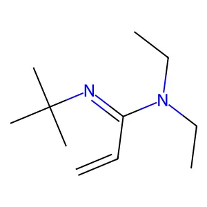 N'-tert-butyl-N,N-diethylprop-2-enimidamide structure