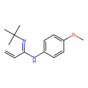 N'-tert-butyl-N-(4-methoxyphenyl)prop-2-enimidamide structure