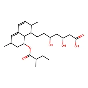 洛伐他汀酸 structure