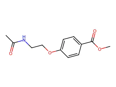 Methyl 4-[2-(acetylamino)ethoxy]benzoate structure