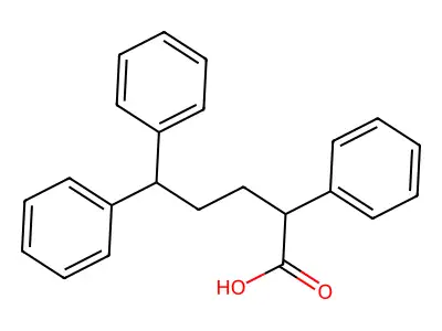 2,5,5-Triphenylpentanoic acid structure