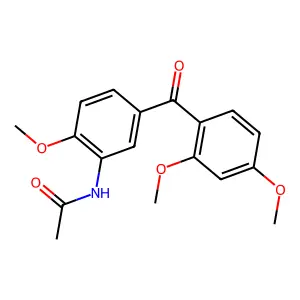 Acetamide, N-(5-(2,4-dimethoxybenzoyl)-2-methoxyphenyl)- structure