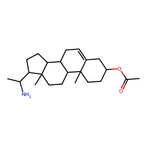 20-Aminopregn-5-en-3-yl acetate structure