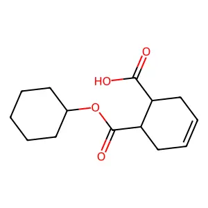 6-[(Cyclohexyloxy)carbonyl]cyclohex-3-ene-1-carboxylic acid structure