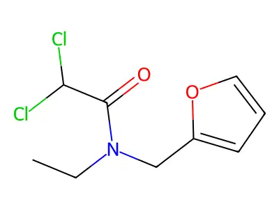 Acetamide, 2,2-dichloro-N-ethyl-N-(2-furanylmethyl)- structure