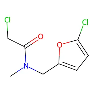 Acetamide, 2-chloro-N-((5-chloro-2-furanyl)methyl)-N-methyl- structure