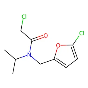 Acetamide, 2-chloro-N-((5-chloro-2-furanyl)methyl)-N-(1-methylethyl)- structure