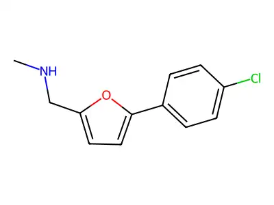N-{[5-(4-chlorophenyl)-2-furyl]methyl}-N-methylamine structure