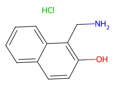1-(Aminomethyl)naphthalen-2-ol hydrochloride structure