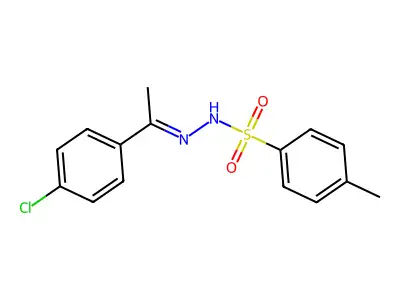 N-[1-(4-chlorophenyl)ethylideneamino]-4-methyl-benzenesulfonamide structure