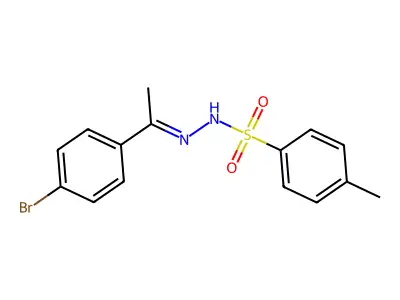 N-[1-(4-bromophenyl)ethylideneamino]-4-methylbenzenesulfonamide structure